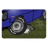 Frisierte Auto Eichhörnchen. Magnet (Horizontal)