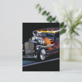 Frisierte Auto Feiertagspostkarte (Stehend Vorderseite)