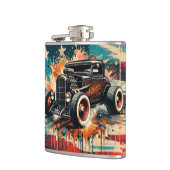 Frisierte Auto Flachmann (Links)