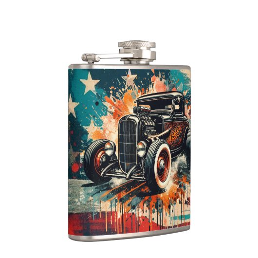 Frisierte Auto Flachmann (Rechts)