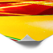Frisierte Auto Flames Poster (Ecke)