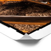 Frisierte Auto Flames Poster (Ecke)