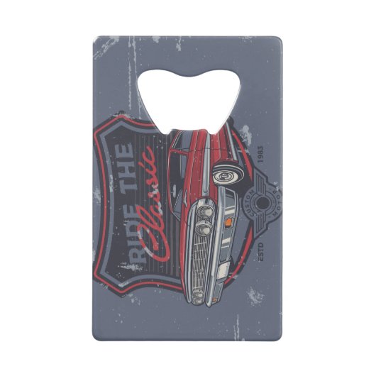 Frisierte Auto Flaschenöffner aus Edelstahl (Vorderseite)