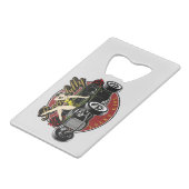 Frisierte Auto Flaschenöffner aus Edelstahl (Vorderseite Schrägansicht)