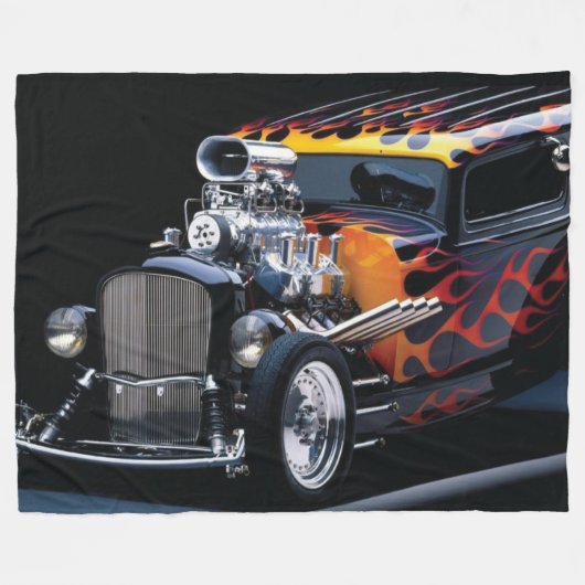 Frisierte Auto Fleecedecke (Vorderseite (Horizontal))