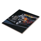 Frisierte Auto Fliese (Seite)