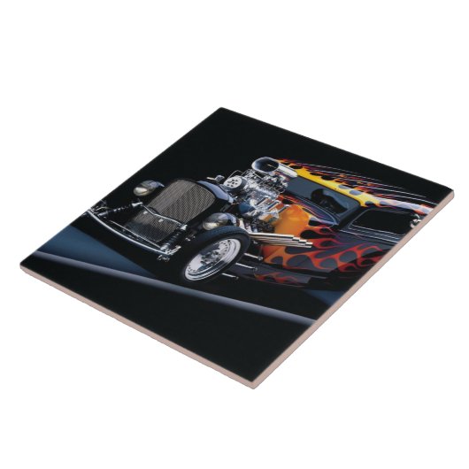 Frisierte Auto Fliese (Seite)