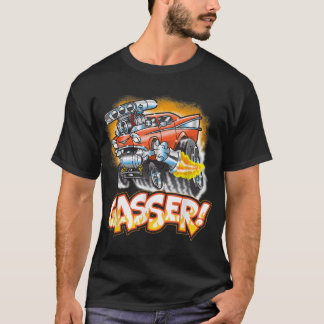 Frisierte Auto Gasser 57 Drag Racing Street Blown  T-Shirt