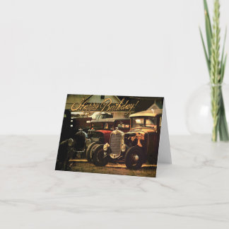 Frisierte Auto Geburtstagskarte Karte