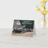 Frisierte Auto Geburtstagskarte Karte (Gelbe Blume)