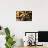 Frisierte Auto Gold Poster (Heimbüro)