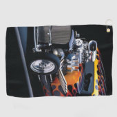 Frisierte Auto Golfhandtuch (Horizontal)