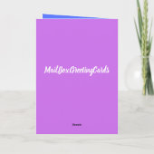 Frisierte Auto Grannies Grußkarte Karte (Rückseite)