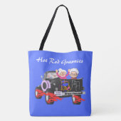 Frisierte Auto Grannies Schultertasche Tasche (Rückseite)