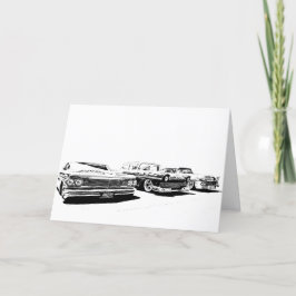 Frisierte Auto Grußkarte Dankeskarte