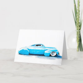 Frisierte Auto Grußkarte Dankeskarte