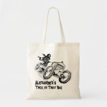 Frisierte Auto Halloween Trick oder Treat Bag