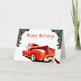 Frisierte Auto Holiday Card Karte