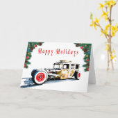 Frisierte Auto Holiday Card Karte (Gelbe Blume)