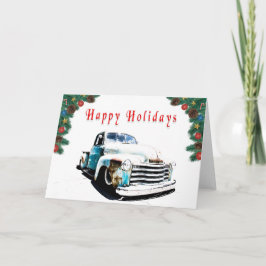 Frisierte Auto Holiday Card Karte