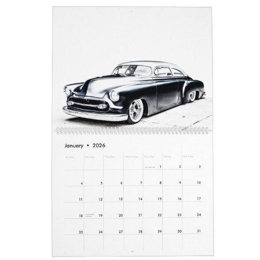 frisierte Auto-Kalender 2024 Kalender (Jan 2026)