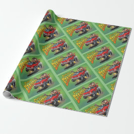 Frisierte Auto Krampus Wrapping Paper Geschenkpapier