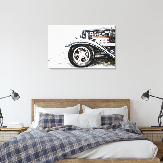 Frisierte Auto Leinwanddruck (Insitu (Schlafzimmer))