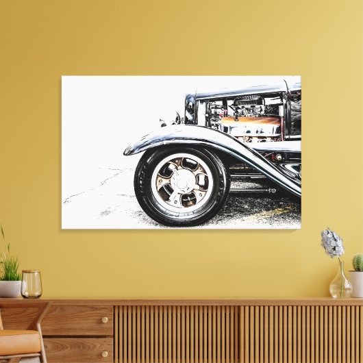 Frisierte Auto Leinwanddruck (Insitu (Wohnzimmer))