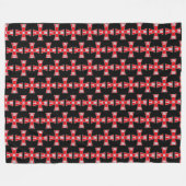 Frisierte Auto Malteser Kreuz Fleecedecke (Vorderseite (Horizontal))