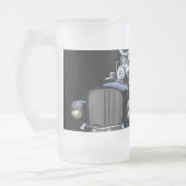 Frisierte Auto Mattglas Bierglas (Links)