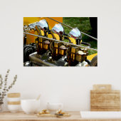 FRISIERTE AUTO MOTOR - POSTER (Küche)