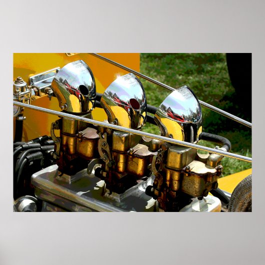 FRISIERTE AUTO MOTOR - POSTER (Vorne)