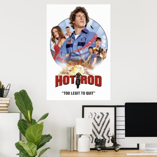 Frisierte Auto Movie Andy Samberg Poster (Heimbüro)