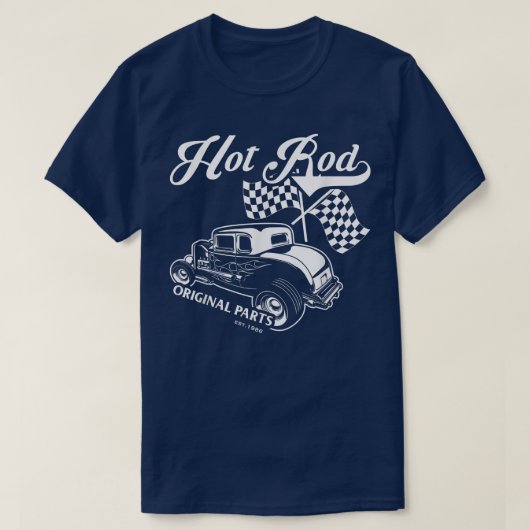 Frisierte Auto Original Parts Classic Old American T-Shirt (Design vorne)