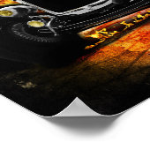 Frisierte Auto Party feuerlöschendes Brautparty Un Poster (Ecke)