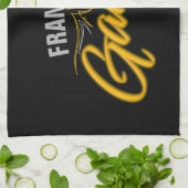 Frisierte Auto Pinstripes Retro Neon Biker Custom Geschirrtuch (Gefaltet)