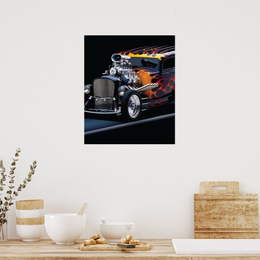 Frisierte Auto Poster (Küche)