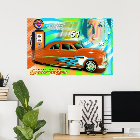 Frisierte Auto Poster (Heimbüro)