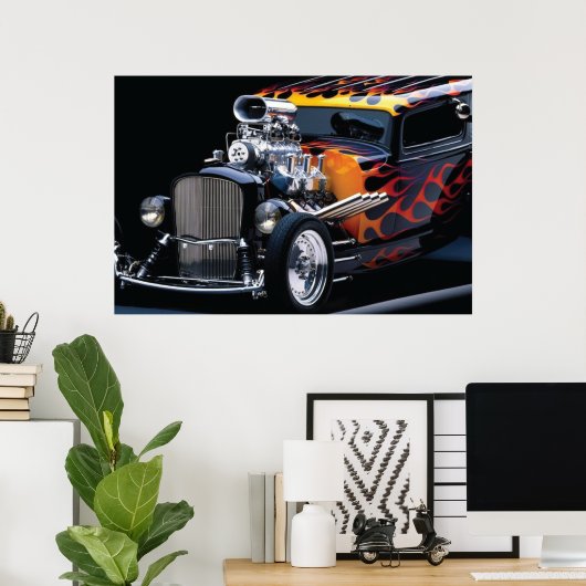 Frisierte Auto Poster (Heimbüro)