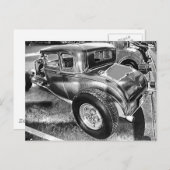 frisierte Auto Postkarte (Vorne/Hinten)