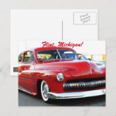 frisierte Auto Postkarte (Vorne/Hinten)