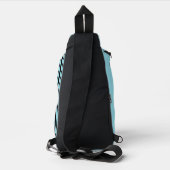 Frisierte Auto Race Car, Checked Banner - Personal Crossbody Bag (Rückseite)