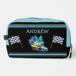 Frisierte Auto Race Car - Personalisiert Waschbeutel