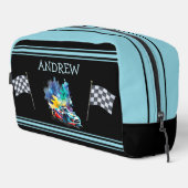 Frisierte Auto Race Car - Personalisiert Waschbeutel (Rechte Ecke)