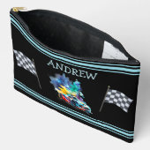 Frisierte Auto Race Car - Personalisiert Zubehörtasche (Offen)