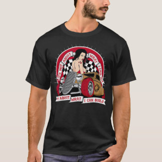 frisierte Auto Retro 50er Rockabilly Rock'n'Roll-B T-Shirt