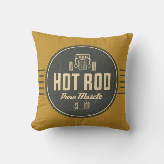 frisierte Auto Retro Label Man Höhle Akzente Kisse Kissen
