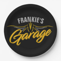 Frisierte Auto Retro Pinstripes Biker Custom Garag