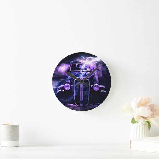 Frisierte Auto Runde Wanduhr (Zuhause)