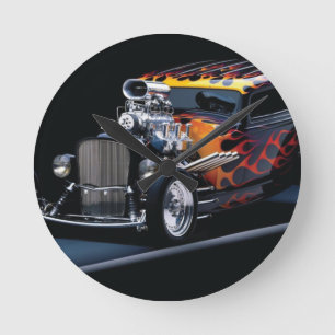 Frisierte Auto Runde Wanduhr